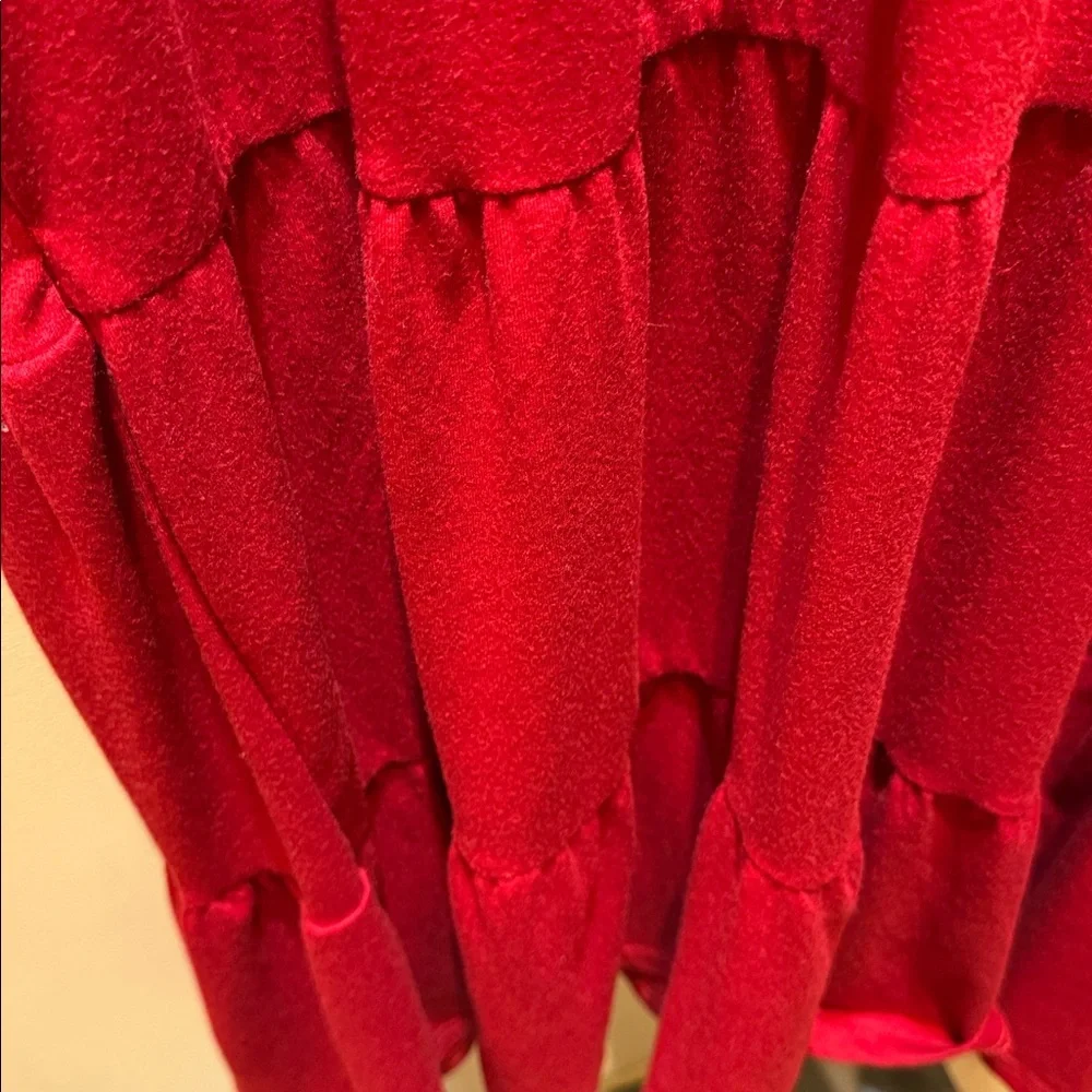 Source Unknown Red Ruffle Sleeve Mini Dress - Picture 10 of 12